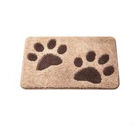 Glewi Paillasson en microfibre antidérapant lavable en machine pour trappeur de pattes boueuses et chaussures humides Beige 50,8 x 81,3 cm