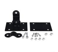 Glewi Panier en métal Support Fixe, Facile à Installer, Support de Montage pour Pliage, Vélo de Route et VTT ou Scooter, Noir 9x6.8cm