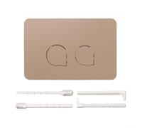 Glewi Panneau de chasse à deux boutons pour réservoir d'eau dissimulé, construction en ABS avec design minimaliste moderne, compatible avec les modèles 01, 10, 20, (D)