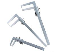 Glewi Pied à coulisse 0,02 mm de précision en acier au carbone, jauge de profondeur extérieure intérieure pour jauge de profondeur interne externe 0-150 200 300 mm (0-150 mm)