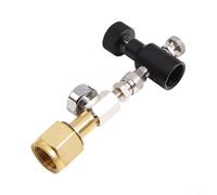 Glewi Pour recharge Sodastream, kit de recharge de fût de carburant, adaptateur Sodastream, pour bouteilles de soda aux réservoirs commerciaux avec filetage W21.8-14 et fonction de déconnexion rapide