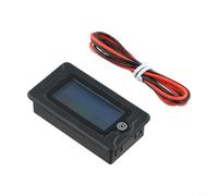 Glewi PZEM-009 Voltmètre numérique DC 8-100 V écran couleur LCD résistant aux éclaboussures pour test et étalonnage de batterie au lithium Noir