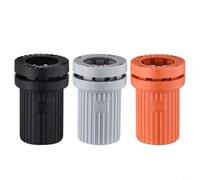 Glewi Robinet d'évier à base fixe pour lavabo de cuisine et salle de bain - Fixation anti-desserrage - Gris, orange, noir (orange)