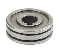 Glewi Rouleau d'alimentation pour soudeur MIG, roue de guidage en acier au chrome vanadium avec rainure V/U pour fil de 0,6 à 1,2 mm, argenté (U1,0-1,2)