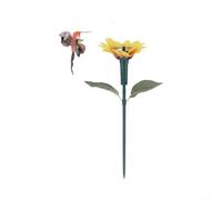 Glewi Solar Garden Stakes with Rotating Butterfly and Bird, 40cm Waterproof Solar-Powered Decor for Patio, Lawn, Wedding Outdoor Ornament(D)