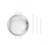 Glewi Support à brochettes verticales en acier inoxydable avec plateau amovible