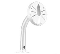 Glewi Support mural en forme de L pour caméra de sécurité en alliage d'aluminium, 20 cm, réglable, rotation à 45 °, avec gestion des câbles, pour la surveillance à domicile et au bureau, blanc