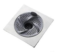 Glewi Swirl Filtre attrape-cheveux en polypropylène avec design à débit rapide pour drain de sol de baignoire, écran de filtre facile à installer (gris-12)