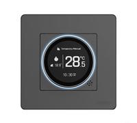 Glewi Thermostat à bouton MOES-Smart Star, pour série Ring pour Tuya-ZIGBEE, écran de luminosité réglable, contrôle du chauffage de la chaudière électrique à eau (GA-Blanc)