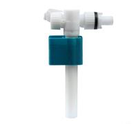 Glewi Vanne d'entrée d'eau latérale pour réservoir de toilette, valve de remplissage horizontale avec flotteur réglable, matériau ABS pour réservoirs de toilettes standard (plastique)