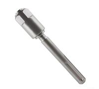 GLFLOW Adaptateur de tige de conversion en acier 40Cr pour marteau perforateur SDS Max, extension robuste compatible avec les forets standard, gris