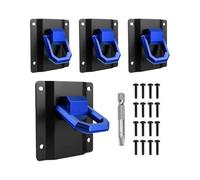 GLFLOW Ancrages d'arrimage de camion pour charges lourdes, anneau de traction en aluminium, crochets de fixation pour équipement de camping, remorque, kit d'ancrage (bleu)