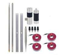 GLFLOW Antenne DAB portable à ondes courtes 7-54 MHz pour radio amateur, kit Two-Pro 200W-GP avec mât télescopique