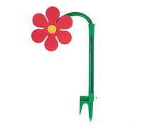 GLFLOW Arroseur de style tournesol pour pelouse avec buse rotative à distance réglable pour arroser efficacement le jardin, la cour (rouge)