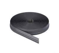 GLFLOW Bande d'étanchéité inférieure de porte pour portes coulissantes et en aluminium - Joint d'étanchéité en TPE coupe-vent, 400 cm, noir