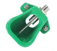 GLFLOW Bol d'abreuvoir automatique vert avec valve en laiton pour chèvre, cochon, mouton, veau, chien ferme (1 pièce)