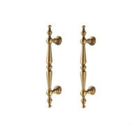 GLFLOW Boutons de placard ronds classiques avec finition bronze champagne fabriqués à partir d'alliage de zinc pour armoires de cuisine, salle de bain, vanités modernes (7568-96 x 2)