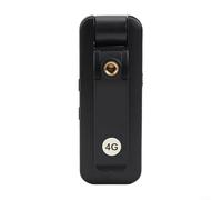 GLFLOW Caméra corporelle 4K avec objectif rabattable à 180°, enregistreur de voiture à distance réseau 4G, détection de mouvement, pour les réseaux Europe et Asie du Sud, noir (pour l'Europe)