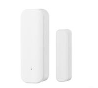 GLFLOW Capteur de porte et de fenêtre pour système d'alarme de sécurité domestique Zigbee Contrôle par application intelligente Activation vocale A-Touch ArmDisarm pour domotique (Blanc)