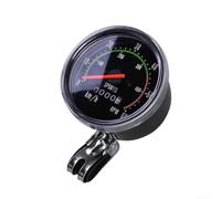 GLFLOW Compteur de vitesse mécanique en alliage avec câble de 78 cm pour vélos, type pliable, compteur kilométrique mécanique au design rétro, pas besoin de batterie (rectangle)