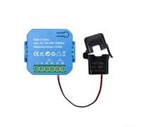 GLFLOW Compteur d'énergie numérique WiFi, dispositif de détection de tension et de fréquence de serrage (Bleu 1 CT)