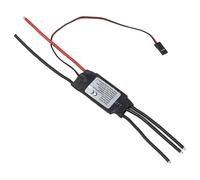 GLFLOW Contrôleur de vitesse ESC sans balais pour batteries 2-4S, courant d'éclatement continu 35 A 50 A, 5 V 2 A pour un contrôle fluide de l'accélérateur (A)