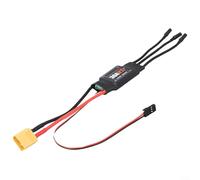 GLFLOW Contrôleur de vitesse ESC sans balais pour batteries 2-4S, courant d'éclatement continu 35 A 50 A, 5 V 2 A pour un contrôle fluide de l'accélérateur (D)