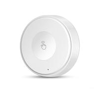 GLFLOW Contrôleur intelligent pour commutateur de scène ZigBee, pour TUYA, batterie rechargeable, fonction multi-pression et automatisation sans fil (blanc)