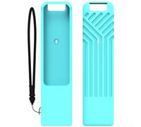 GLFLOW Coque de protection en silicone étanche avec cordon pour télécommande LG MR25GA Bleu clair