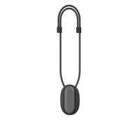 GLFLOW Cordon magnétique de poitrine réglable en nylon à dégagement rapide compatible avec PLAUD NotePin AI - Noir et blanc (blanc)