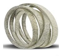 GLFLOW Courroie de pont de tondeuse à gazon 1,27 cm x 153 3/4 en matériau aramide compatible avec la pièce 109-3661, convient pour Timecutter MX6050 et numéros de série 670000+, noir pour l'entretien
