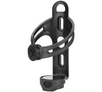 GLFLOW Custom Race Porte-bidon avec lumière LED rechargeable par USB intégrée et support de bouteille de vélo à dégagement rapide, route et montagne, noir