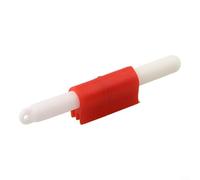 GLFLOW Détecteur de touche LED pour canne à pêche de nuit, lueur pour la pêche de nuit, lumière LED pour pointe de canne à pêche, clip d'alarme de touche pour cannes à pêche de mer, plastique rouge