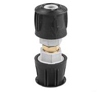 GLFLOW Dispositif d'accueil en aluminium, connecteur d'entrée et de sortie d'hydrogène en aluminium pour machines de nettoyage, lavage de voiture et systèmes d'arrosage de cour