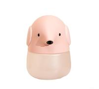 GLFLOW Distributeur automatique de savon en mousse éléphant sans contact, machine à capteur infrarouge, charge de type C, batterie 1200 mAh pour salle de bain ou cuisine (rose)