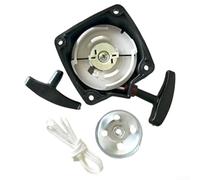 GLFLOW Ensemble de démarrage de rechange pour débroussailleuse, démarreur en acier pour débroussailleuse 33Cc 43Cc 52Cc Assemblage complet avec poignée disque et cordon de traction de 90 cm