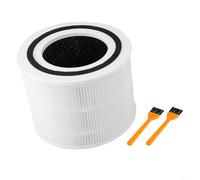 GLFLOW Filtre à charbon actif de rechange pour purificateurs Core 300 et 300S, améliore la qualité de l'air intérieur, blanc