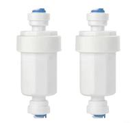 GLFLOW Filtre à eau pour système de brumisation extérieure, inhibiteur de calcium à 100 mailles pour eau dure, compatible avec tuyau d'arrosage en polyéthylène de 6,35 mm
