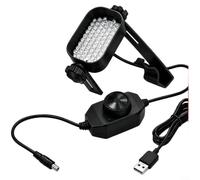 GLFLOW FX18 Lampe latérale LED alimentée par USB pour microscope avec luminosité réglable et angle de serrage pour outils d'entretien