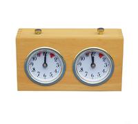 GLFLOW Horloge d'échecs mécanique en bois, compte à rebours précis pour jeux de société et tournois, design à remonter, 150 x 89 x 53 cm