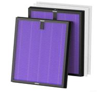 GLFLOW HY4866 H13 Véritable filtre HEPA purificateur d'air de rechange avec charbon actif et préfiltre, convient pour Morento HY4866, Westhey HY4866 (Multifonction Ver)