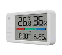 GLFLOW Hygromètre de température numérique, module de capteur haute sensibilité, écran couleur avec affichage confortable, compact pour chambre à coucher et bureau