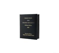 GLFLOW Ishihara Livre de test de vision couleur 38 plaques, dépistage de la cécité des couleurs rouge-vert pour examens d'optométrie