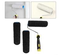 GLFLOW Kit de rouleau de peinture pour cloison sèche de 22,9 cm avec 3 pinceaux de texture et cadre pour couverture murale intérieure