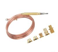 GLFLOW Kit de thermocouple à gaz M6 x 0,75 - Sonde à filetage commun pour cheminées, fours, poêles, barbecues et autres appareils de chauffage au gaz 600 mm (90 cm)
