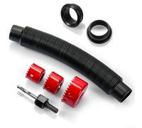 GLFLOW Kit de trop-plein pour seau à pluie avec connecteur de tuyau, foret et joint d'étanchéité pour réservoirs d'eau de jardin