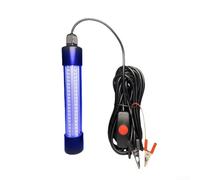 GLFLOW Lampe de pêche sous-marine LED submersible 12 V 24 V 13 W étanche IP68, lampe appât pour calmars, crevettes, poissons sur bateau, pour kayak ou quai (bleu)