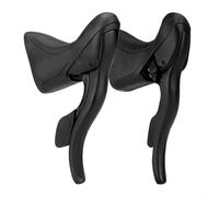GLFLOW Levier de changement de vitesse pour vélo de route R2 R3 R5 R7 en alliage d'aluminium Système de contrôle de vitesse gauche et droite Système de dérailleur portable Noir (R2)