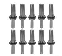 GLFLOW Lot de 10 cales en acier pour fendage de pierre de roche, 16 mm de diamètre, outils à main pour granit et béton