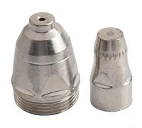 GLFLOW Lot de 10 torches consommables P-80 pour coupeur plasma - 1,1 mm, 1,3 mm, 1,5 mm, 1,7 mm - Embouts et électrodes pour lampe torche P80 (1,5 mm)